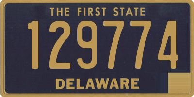 DE license plate 129774