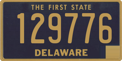 DE license plate 129776