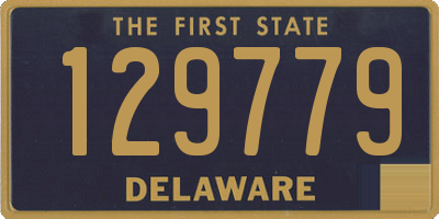 DE license plate 129779