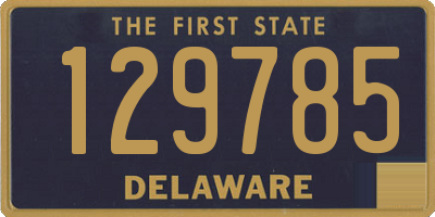 DE license plate 129785