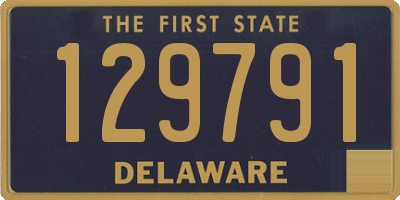 DE license plate 129791