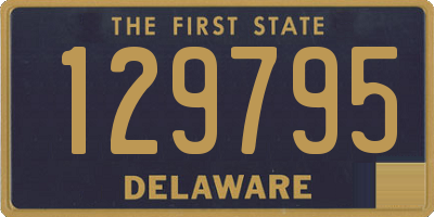 DE license plate 129795