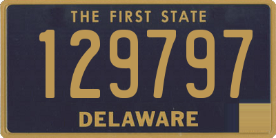 DE license plate 129797