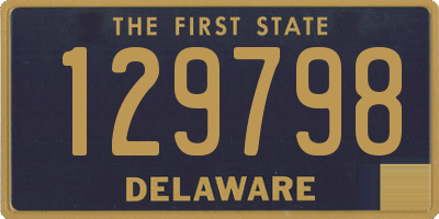 DE license plate 129798