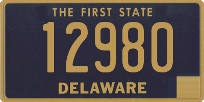 DE license plate 12980