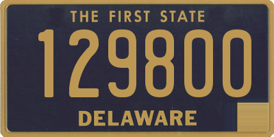 DE license plate 129800