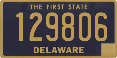 DE license plate 129806