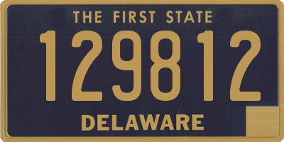 DE license plate 129812