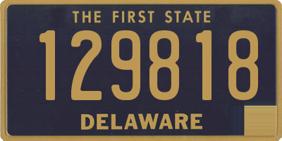 DE license plate 129818