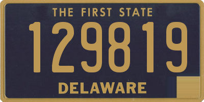 DE license plate 129819