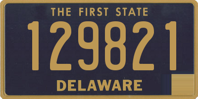 DE license plate 129821