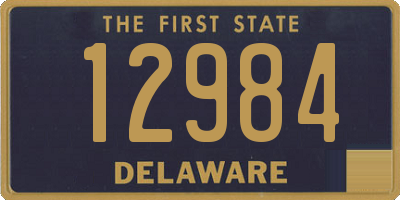 DE license plate 12984