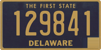 DE license plate 129841