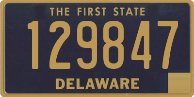 DE license plate 129847