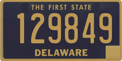 DE license plate 129849