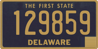 DE license plate 129859