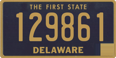 DE license plate 129861