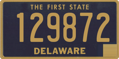 DE license plate 129872