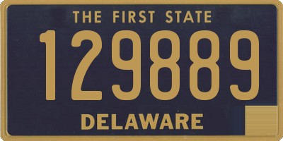 DE license plate 129889