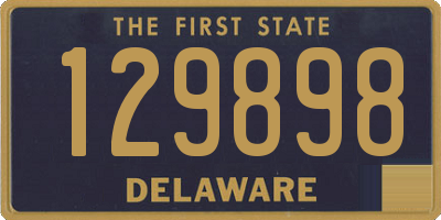 DE license plate 129898