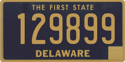 DE license plate 129899