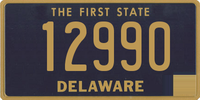 DE license plate 12990