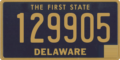 DE license plate 129905