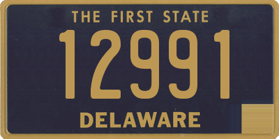 DE license plate 12991