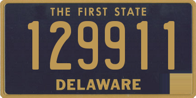 DE license plate 129911