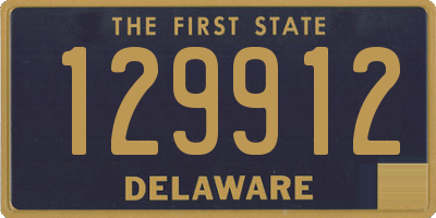 DE license plate 129912