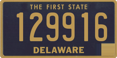 DE license plate 129916