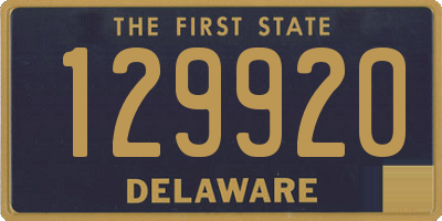 DE license plate 129920