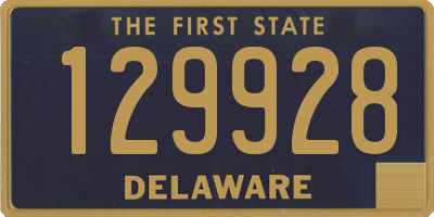 DE license plate 129928