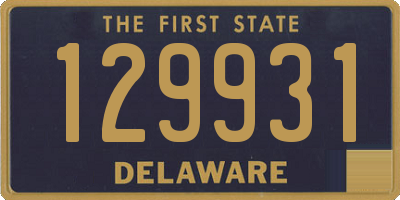 DE license plate 129931