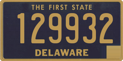 DE license plate 129932