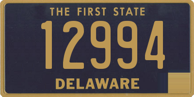 DE license plate 12994