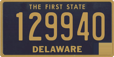 DE license plate 129940