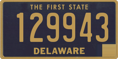 DE license plate 129943