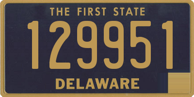 DE license plate 129951