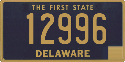 DE license plate 12996