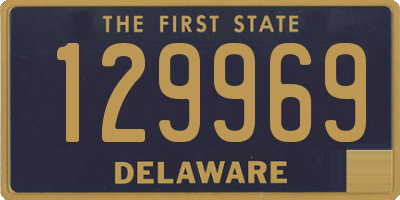 DE license plate 129969