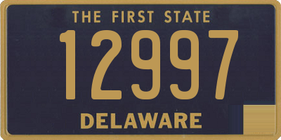 DE license plate 12997