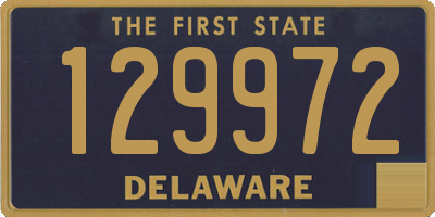 DE license plate 129972