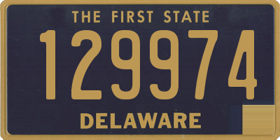 DE license plate 129974