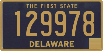 DE license plate 129978