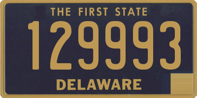 DE license plate 129993