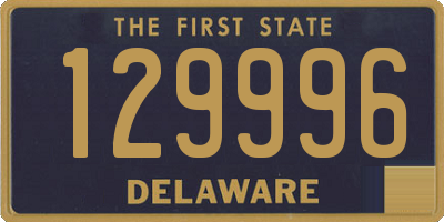 DE license plate 129996