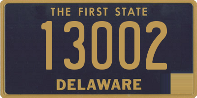 DE license plate 13002