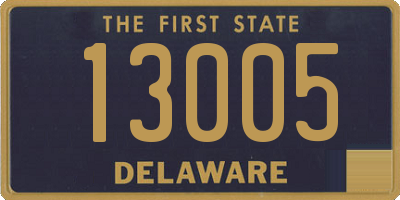 DE license plate 13005