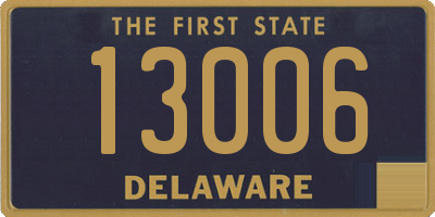 DE license plate 13006